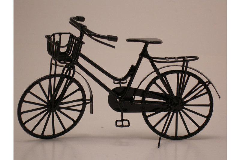 Fahrrad schwarz - Miniaturenworld - Zauberhafte und detailgetreue Min,  13,90 €