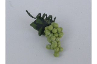Weintraube grün mit Blatt
