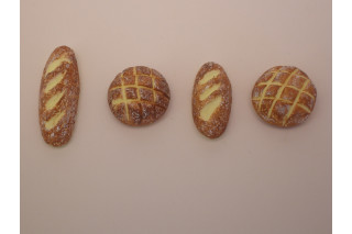 Brote Brötchen Croissant 10 Stück Puppenstube Puppenküche 1:10 oder 1:12 