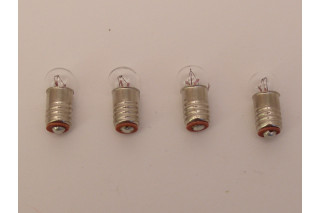 Ersatzlampen 4 Volt f&uuml;r E5,5 Fassung