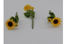 3 Stück Sonnenblumen mit Stiehl - Neuheit 2024